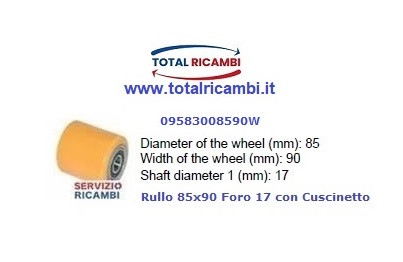 Distribuiamo Ruote e Rulli in vulkollan 85x90x17 e poliuretano Stellana per Transpallet Elettrici e Transpallet manuali, Ricambi e Accessori per Muletti, Carrelli Elevatori e Retrattili e Transpallet di qualsiasi marca
