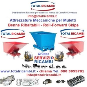 Distribuiamo Benne Ribaltabili per Muletti e Carrelli Elevatori da Total Ricambi