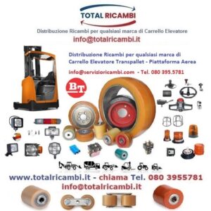Cerchi ricambi per Retrattili e Transpallet Elettrici BT Toyota Contatta la Total Ricambi