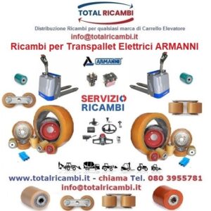 Ricambi per Transpallet Elettrici Armanni Contatta Total Ricambi