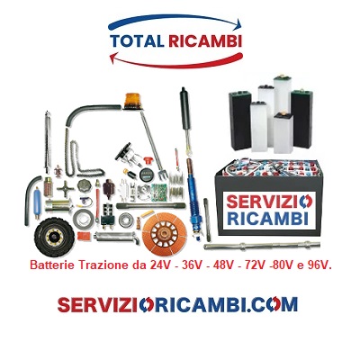 Cerchi Batterie Trazione per Muletti Carrelli elevatori e Transpallet contatta Total ricambi