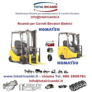 Distribuiamo Ricambi Carrello elevatore Elettrici Komatsu e muletto Elettrico FB18 a FB30