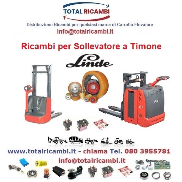 Distribuiamo Ruote Rulli e Ricambi per Sollevatore a Timone Transpallet Linde elettrico Linde L12