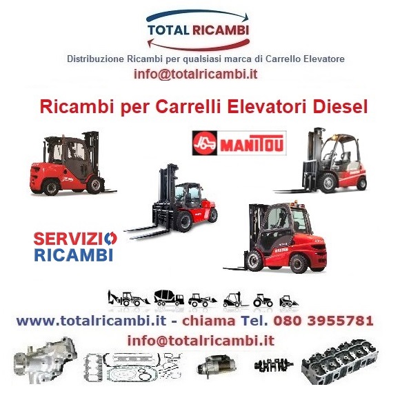 Distribuiamo Ricambi Carrello elevatore Diesel Manitou e muletto da MI15-D a MI100-D