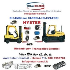 Distribuiamo Ricambi per Carrelli Elevatori e Muletti Diesel Hyster e Transpallet Elettrici