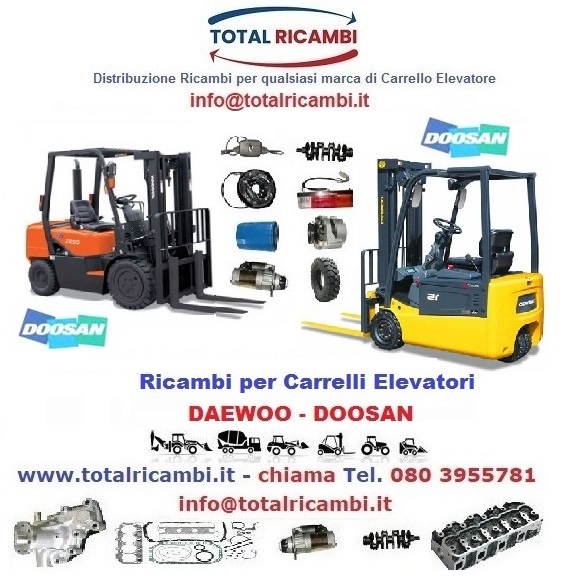 Ricambi per Carrelli Elevatori Elettrici Daewoo-Doosan Contatta il servizio Total Ricambi