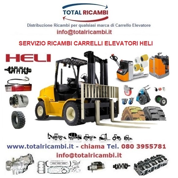 Distribuiamo Ricambi per Carrelli Elevatori e Muletti Heli e Transpallet contattaci