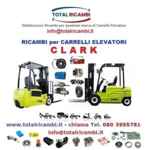 Distribuiamo Ricambi per Carrelli Elettrici Elettrici Clark Contatta Total Ricambi
