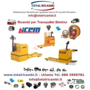 Distribuiamo ricambi e Ruote per Transpallet elettrici icem
