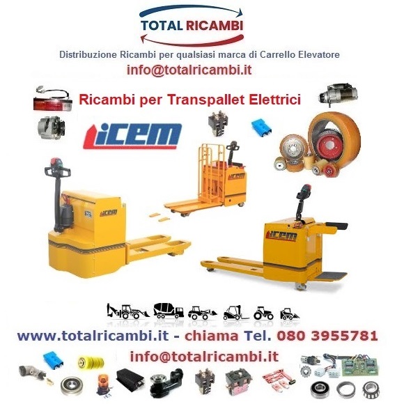 Distribuiamo ricambi e Ruote per Transpallet elettrici icem