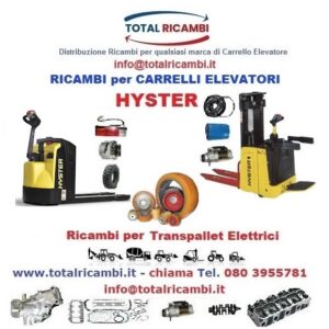 Distribuzione Ricambi per Carrelli Elevatori e Transpallet Elettrici a Timone Hyster