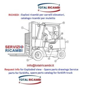 Distribuiamo Esploso Ricambi per Muletti, Carrelli Elevatori e Transpallet