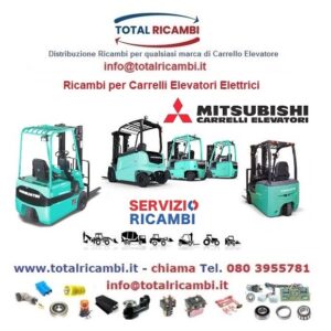 Distribuiamo Ricambi Carrelli elevatori e Transpallet elettrici Mitsubishi FB20 e FB50