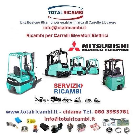 Distribuiamo Ricambi Carrelli elevatori e Transpallet elettrici Mitsubishi FB20 e FB50