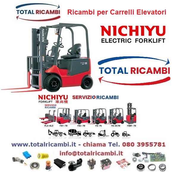 Distribuiamo Ricambi Carrelli elevatori e Transpallet elettrici NICHIYU-NYK FB15-FB20