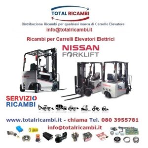 Distribuiamo Ricambi Carrelli elevatori e Transpallet elettrici Nissan TX15 e YM02-R25