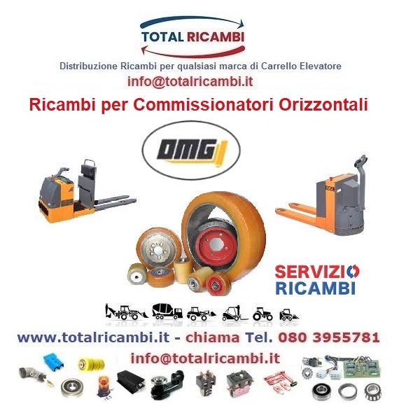 Distribuiamo Ricambi Carrello elevatore e Transpallet elettrico OMG Commissionatori Orizzontali