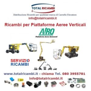Distribuiamo Ricambi per Piattaforma Aerea Articolata AIRO PK-8000 a SG-2100