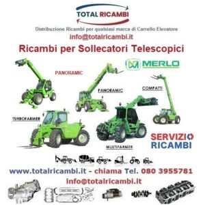Distribuiamo Ricambi Carrello elevatore e Sollevatore Telefonico Merlo Multifarmer MF27 e MF45