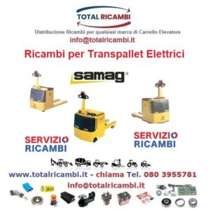 Distribuiamo Ricambi per Transpallet elettrico Samag Logis-16 a TM40