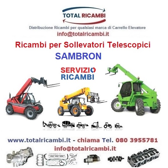 Distribuiamo Ricambi Sollevatori Telescopici Sambron da T3071 a TD30180