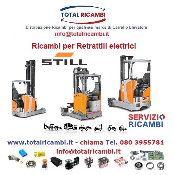 Distribuiamo Ricambi per Retrattile e Transpallet elettrico Still FM12 FMX-25