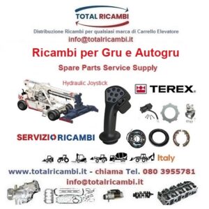 Distribuiamo Ricambi per Ricambi per Gru e Autogru Terex, mobile cranes Terex spare parts
