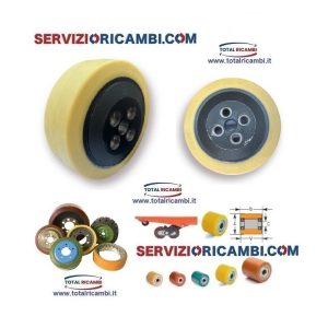 Distribuiamo 200x75 ruota motrice antiscivolo 4 fori Transpallet Mic Gea12