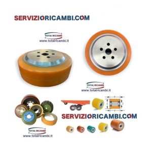 230x75 ruota motrice antiscivolo 5 fori Transpallet Hyster