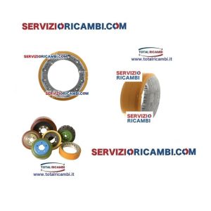 Distribuiamo Ruota Motrice 245X100 e 245X101 per Armanni Transpallet e Rulli per Transpallet