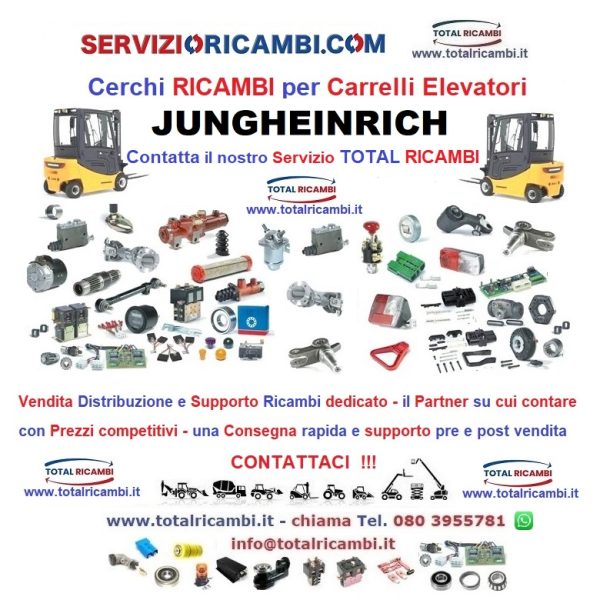 Distribuiamo Ricambi per Carrelli Elevatori e Muletti Jungheinrich vendita e supporto ricambi Total spare parts service