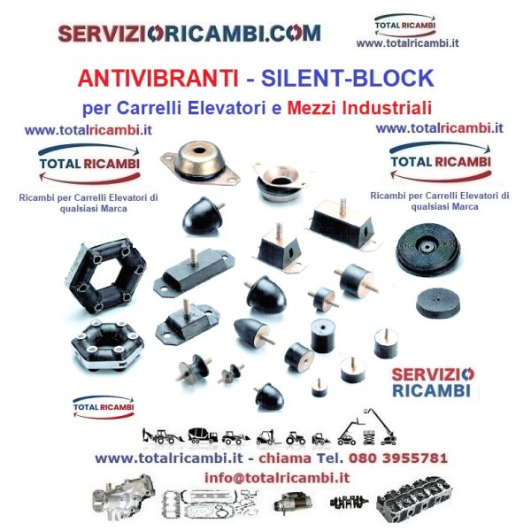 Distribuiamo Giunto Antivibranti e silentblock per Muletti e Carrelli elevatori di qualsiasi marca