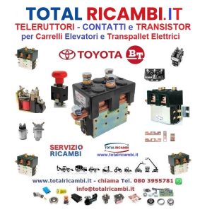 Distribuiamo Teleruttore BT Toyota - Kit contatti in rame Relais Transistor e Contattori per Muletti e Transpallet elettrici Albright e di qualsiasi marca